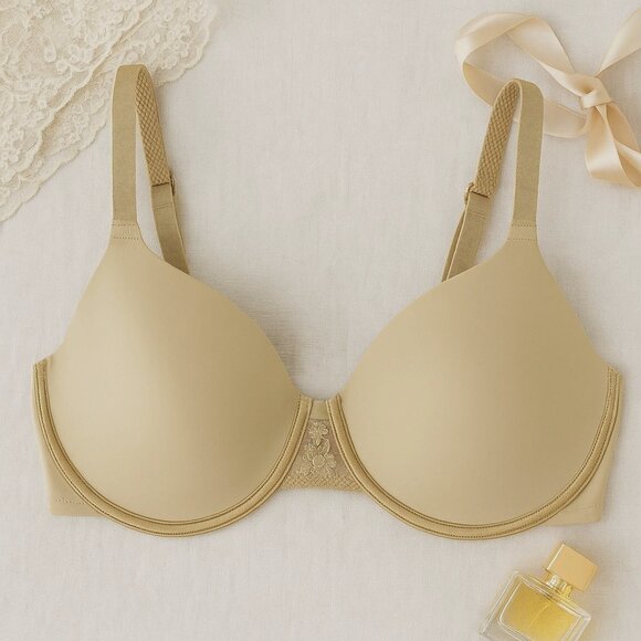 Vanity Fair Beauty Back Bra Size 36DD Nude Full Figure Minimizer Underwire - Picture 1 of 10